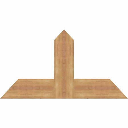 Ekena Millwork Portland Timber Gable Bracket, Western Red Cedar, 36"W x 19"H x 3 1/2"D x 5 1/2"F, 13/12 Pitch GBW036X19X0406POR00SWR